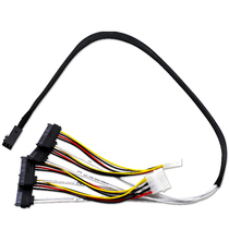 Amphenol MINI sas cable one minute four 8643 to sas hard drive data cable SFF-8482 4p power cord