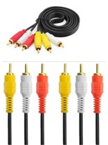 Three pairs of three Lotus lines red and white yellow lines AV audio cable video cable DVD TV set-top box Cable 1 5 meters