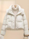 2026 new winter women's down cotton coat loose fat mm hooded fashionable warm thickened cotton coat versatile