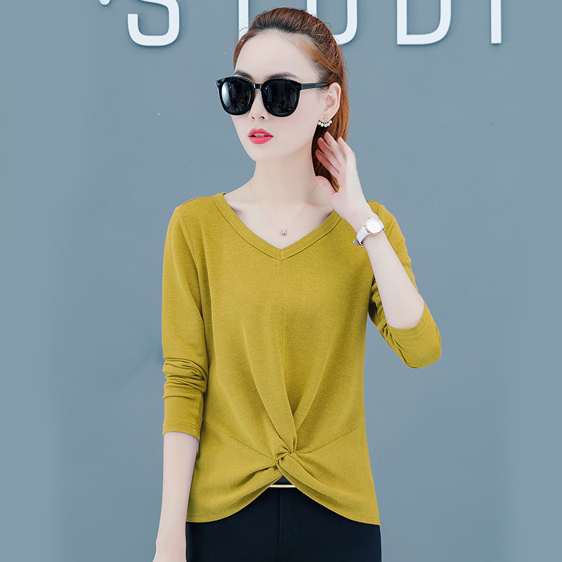 Net red long sleeve T-shirt women's 2021 spring and autumn new Korean version of loose Joker ins super fire student clothes