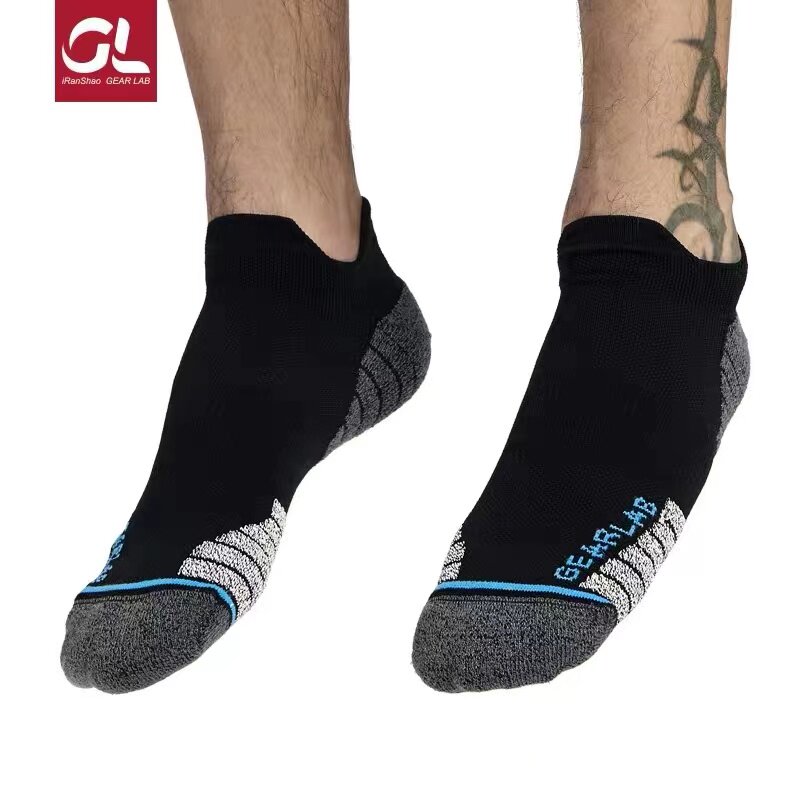 Anti - slip running sock combustion equipped with Gearlab marathon cross - country riding high - barrel running socks