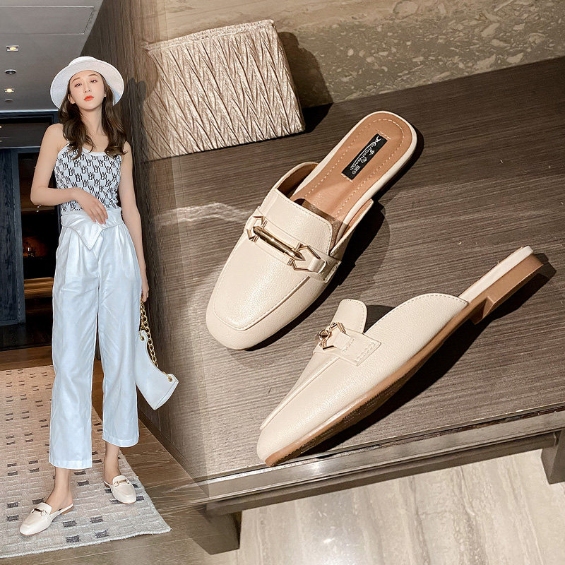 Lazy Baotou Half Slippers Women's Outer Wear 2022 New Summer Korean Version Versatile Fashion Net Red Sandals Half Slippers