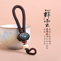 Ebony car key pendant hand-woven keychain pendant mens key chain womens exquisite lanyard couple