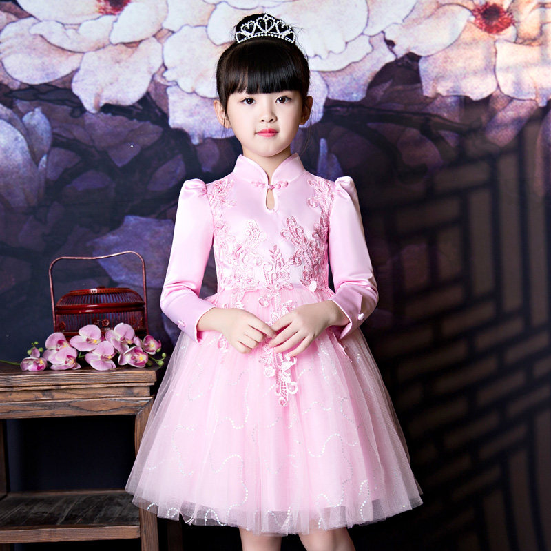 Children's skirts Spring Festival Girl dress 2022 Spring new foreign Piers 3 years 4 girls 5 trendy 6 Princess dresses