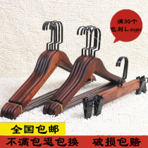 Retro wooden clothes and wooden clothes hanging men and women wooden anti-skate frame custom Ｌogo
