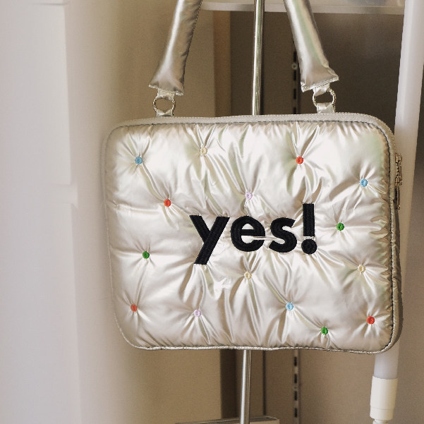 Heymen Yes! Colorful Polka Dot Embroidered Cotton-Filled Laptop Sleeve Bag Computer Bag 13inch 15inch