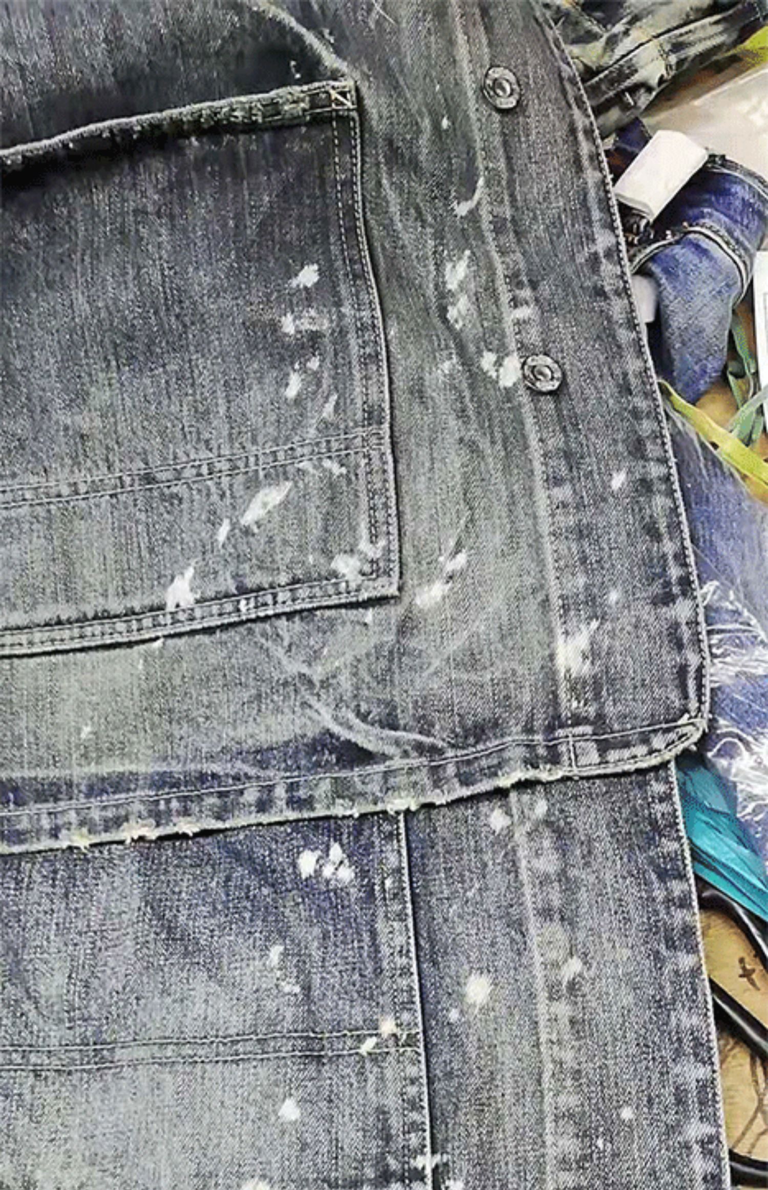 HOODMA NEIGHBORHOD. Áo khoác denim bò NBHD 18AW vua phá hủy áo bò - Cao bồi đồ nam