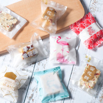 Snowflake crisp packaging bag biscuit bag machine sealed self-sealing small transparent handmade cranberry Niu Zhai cake cookie bag household