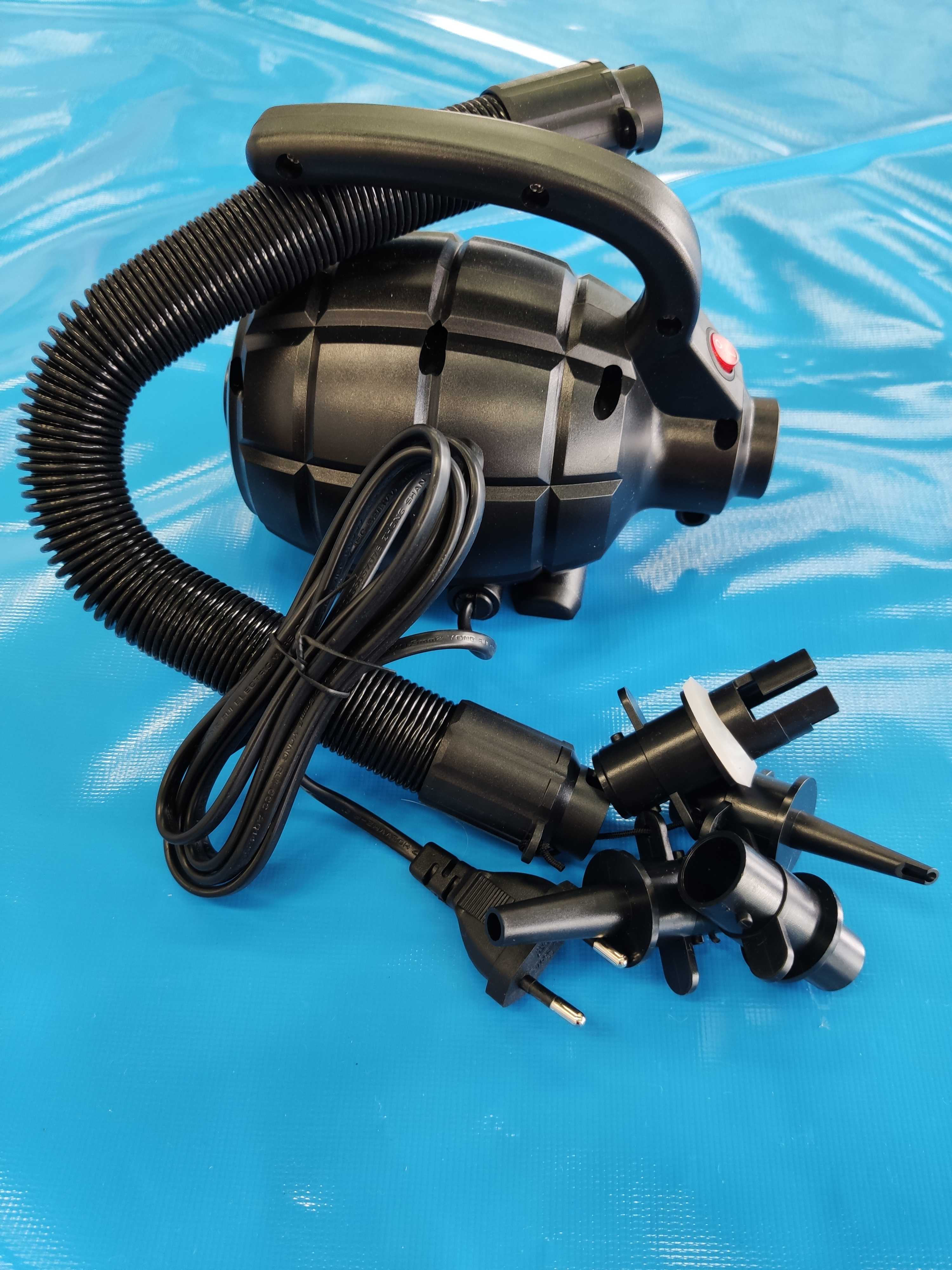 Inflatable swimming pool sandpool special inflating machine electric storage pump straight insertion air pump ventilator upper safety class plugging the voltage boost