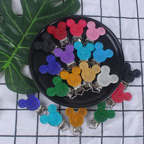 DIY Ornament Baby Grindle Accessories Bright Drilling Micky Nipple Clip Necklace Pendant Necklace Pendant Link Clip