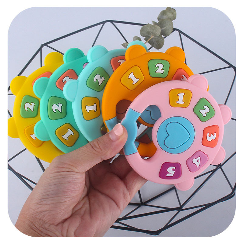 Baby Grinders Digital Goodenware Toy Creative Baby Silicone Bites Teeth Grinders Food Grade Silicone Gel Donodoners