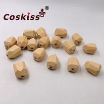 DIY baby grindstone accessories multi-face cut wood beads and wood pearl loose pearl diamond beads diamond beads