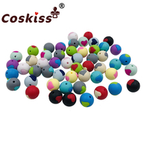 Baby bite Tooth Stick Silicone Food Grade Drop Glue Loving Round Pearl baby tooth adhesive tape hole Silicone Loose Bead