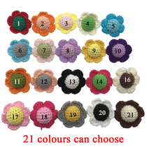 Handmade hook needle wool sunflower baby grinding teeth accessories necklace