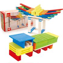 Log Hitch Building Blocks Creative Layer Stack Stacked High Children Intelligence Toys Assembly Piles of Building Blocks Grain