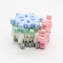 Amazon Creative New Products Mother & Baby Supplies Baby Silicone Snowflake Gum Grindstone Manufacturers Mass-support Customize
