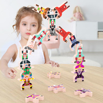 Childrens Hercules Ninja Stacks Of Musical Balance Building Blocks Characters Toys Early Teach Parent-child Interaction Stack High