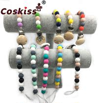 Food Grade Beech Wood Animal Baby Grinders Bracelet Bites Leech Bracelet Toy Baby Soothing Gum