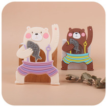 Amazon New Infant Supplies Cartoon Animal Grindle Silicone Gel Baby Creative Silicone Gel Small Bear Toy Tooth Gum