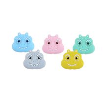 Baby Silicone Gel Water Cooking Dinosaur Beads Baby Diy Grinding Tooth Necklace Pacifier Chain Anti-Fall Chain Toy Accessories