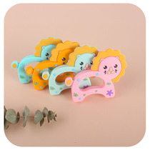 Cartoon Small Lion Baby Tooth Gum Baby Training Bite Gel Grinding Tooth grade Silicone Gel Baby Grindstone Toy