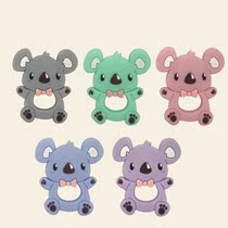 New baby tooth gum baby grindle safe and non-toxic bite Legel silicone gum animal Cora bear tooth gum