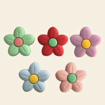 Manufacturer supply of silicone gel flowers pendant DIY loose beads fashion eco-friendly flowers silicone beads customizable