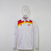 361 Degree Sponsorship China Volleyball League Staff Long Sleeve Flap T-Shirt