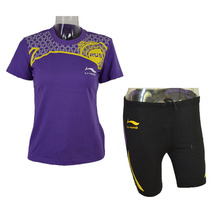 Lining Li Ning sponsored the Chinese delegation national team womens track and field cultural shirt sweat-absorbing breathable shorts set