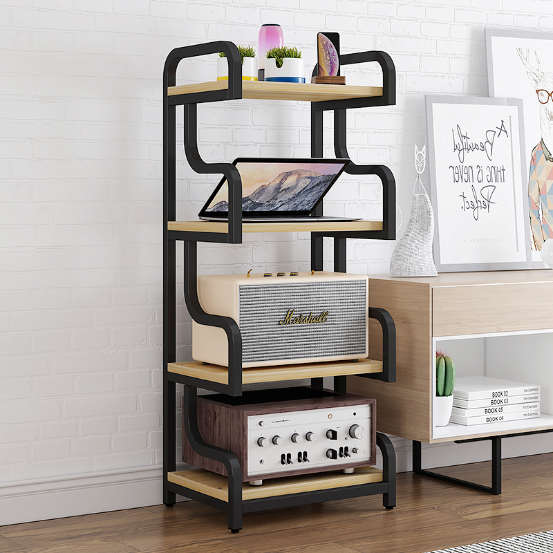 Amplifier cabinet Amplifier rack rack Amplifier cabinet Audio cabinet Equipment rack Audio and video TV cabinet Speaker tripod Metal iron