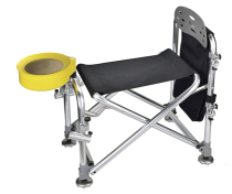 Yifan Jingong leisure fishing chair thickened aluminum alloy tube automatic lifting foot folding open free Belt