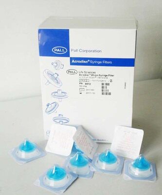 PALL原装25mm,0.22u 0.45u一次性针头式过滤器4612 4614灭菌独包