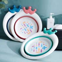 Newborn laundry tub baby bath tub round 0-3-year-old baby small 1-2-year-old foldable round household