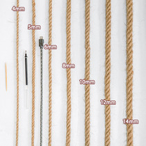 Fine hemp rope thick hemp rope hemp rope decoration diy hand decorative rope photo wall vase retro wind rope