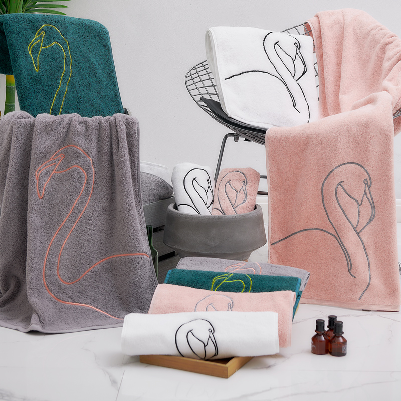 Sen moving bath towel Female household pure cotton adult water absorption quick-drying does not lose hair Couple cotton towel bath towel male wrap towel