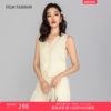 One Movie One Fashion 2026 Summer New V-neck Vest Vest National Style Fashion Casual Dark Pattern Jacquard Women