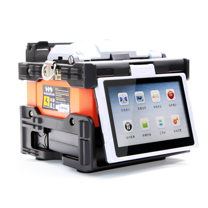Black Horse H9 D21 D61 Fiber Optic Fusion Splicer Imported Fully Automatic Intelligent Fusion Splicer Electrode Rod Fiber Optic Cable Leather Jumper Pigtail Hot Melt Fiber Machine