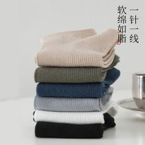 Top melon socks mens socks summer sweat-absorbing short tube thin cotton socks spring summer black mens shallow boat socks