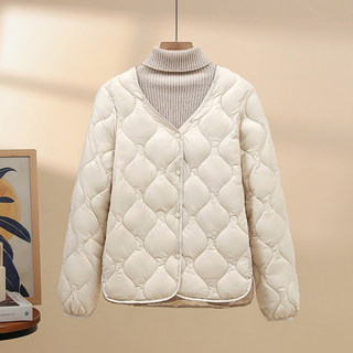 Lightweight cotton-padded jacket with lining for women, short style 2025 autumn and winter new inner wear, versatile, lightweight, warm and cold-proof small cotton-padded jacket