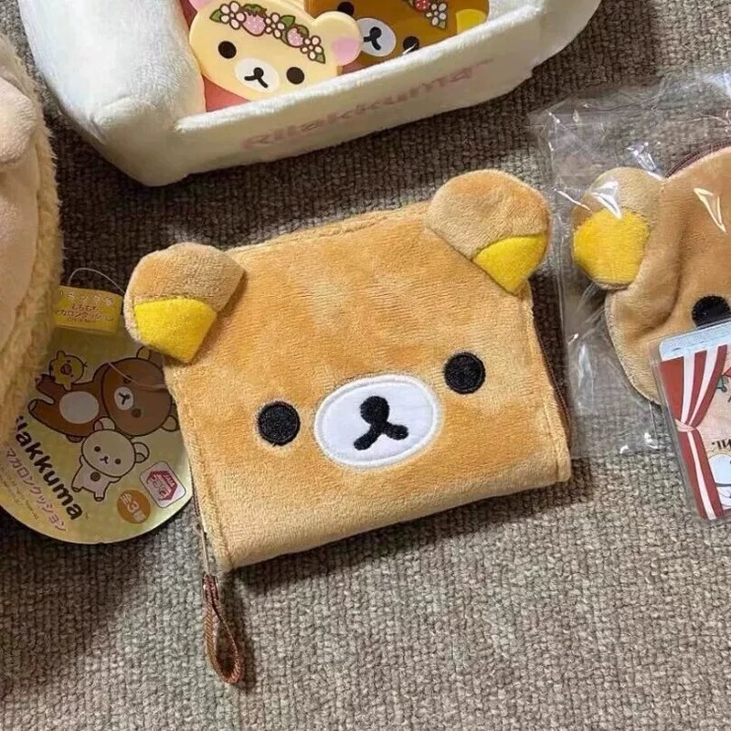 Japanese-Style Cute Rilakkuma Coin Purse Plush Card Holder 3inch Portable Id Bank Card Key Storage Bag Japanese-Style Cute Rilakkuma Coin Purse Plush Card Holder 3inch Portable Id Bank Card Key Storage Bag