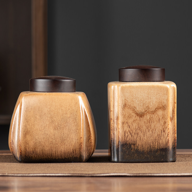 Epiphany Tea Affair Ceramics Kilns for changing size Home Tea leaf jars General loose tea Semi-catty Stored Tea Jar Moisture-proof sealing tank