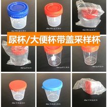 Urine container Disposable urine cup with lid Urine test fecal sputum cup utensils Sputum box screw cover Independent sampling and testing