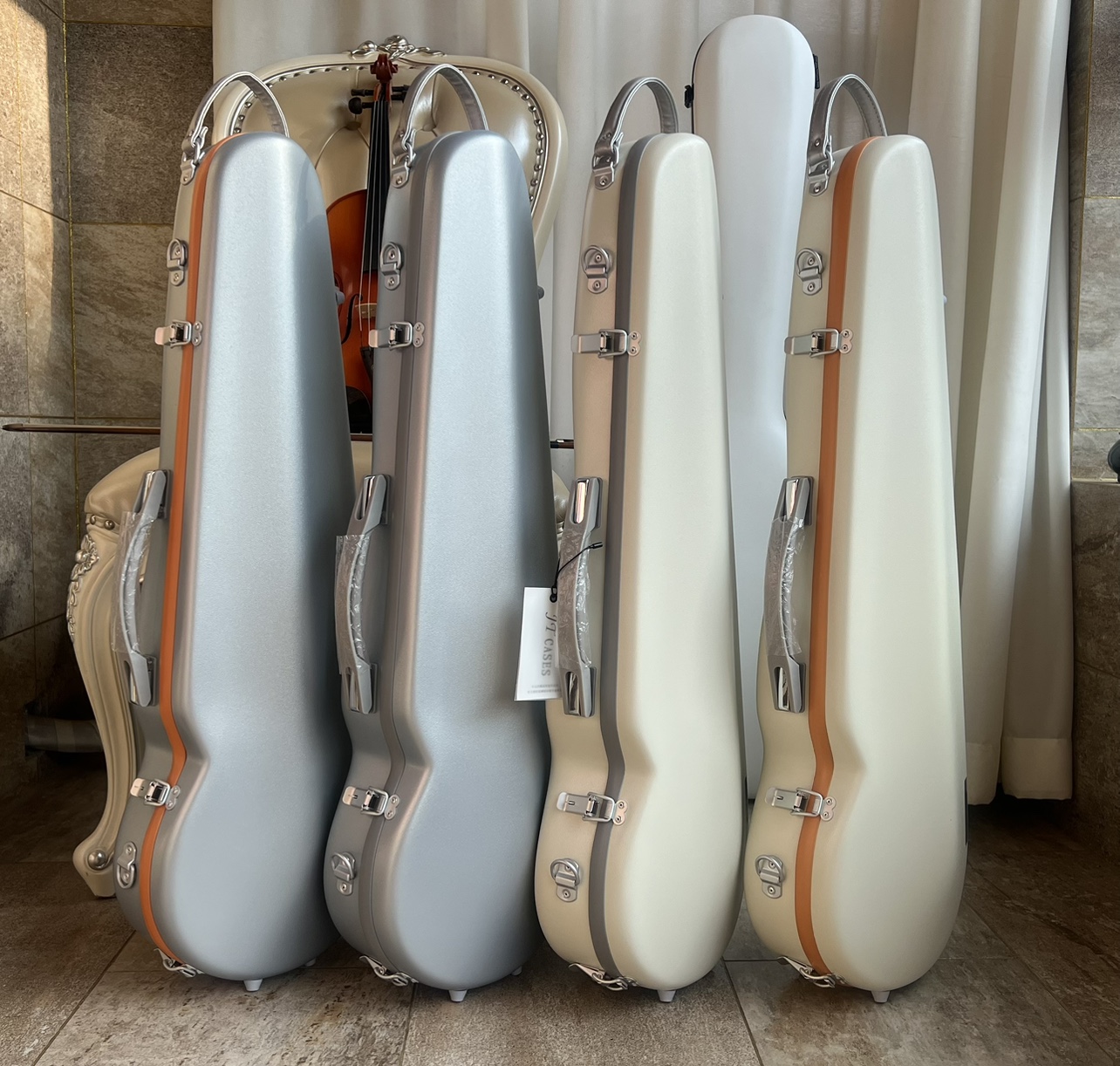 JTCASES 金田バイオリンケース 高硬度 超軽量 航空複合材 1.6kg 3/4、4/4 ユニバーサル