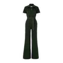 Hong Kong direct mail fashion luxury GOOD AMERICAN women for Success fitted belted denim jumpsuit