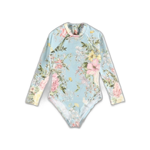 Hong Kong direct mail ZIMMERMANN girls swimsuit 9009WSS243LBF AW2024 blue WAVEL