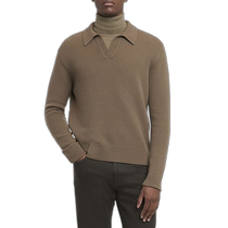 (Direct Mail from the United States) ZEGNA Mens Mixed Color Oasi Cashmere Polo Shirt Comfortable Casual Fashionable and Versatile
