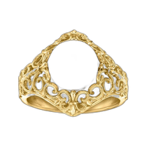 (Direct mail from the United States) ross-simons universal ring pearl sterling silver gold