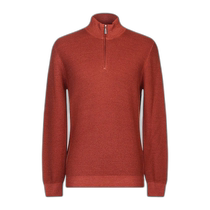 Hong Kong direct mail trendy luxury Gran Sasso mens zipper sweater