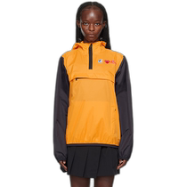 Hong Kong Direct Mail Fashion Luxury Comme Des Garcons Play Women Orange Black K-Way