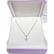 Korean direct mail GoldenDew] MILK2C2 diamond 18K white gold pendant (219800553) - chain